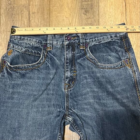 Vtg 90s Y2K Rocawear Baggy Jeans 34x32 Logo Embroidered Big Pockets Goth Skater - Picture 8 of 11